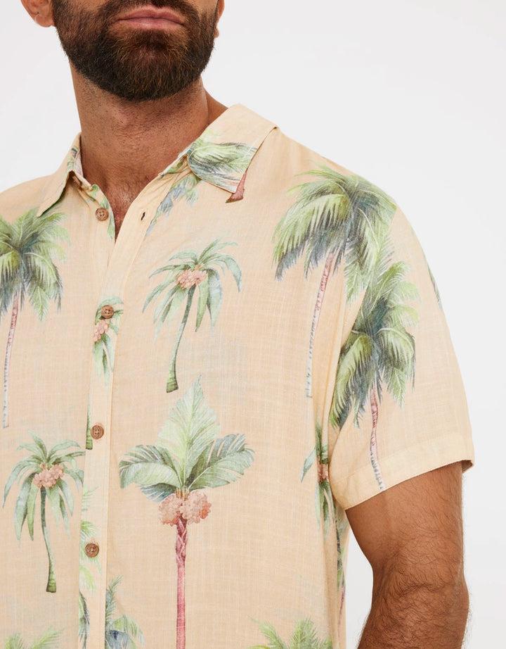 koala bay Camisa Manga Corta Estampado Palmeras - Dates Ofertas especiales