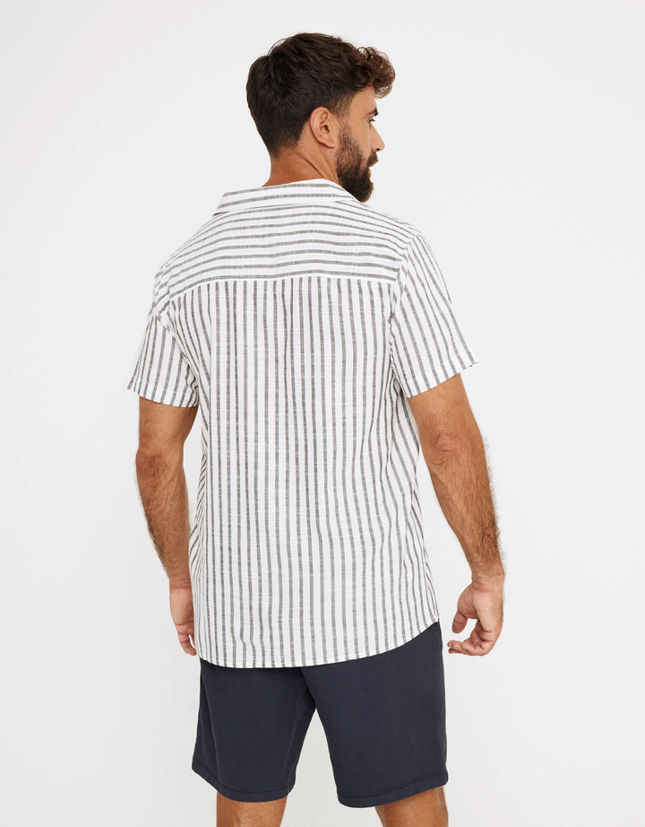 koala bay Camisa Rayas Manga Corta Negro - Rayred Grandes ahorros