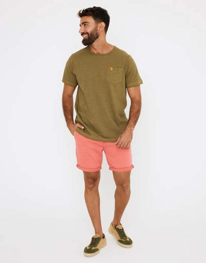 koala bay Bermuda algodón cinturón coral - Esteban Tienda de fábrica