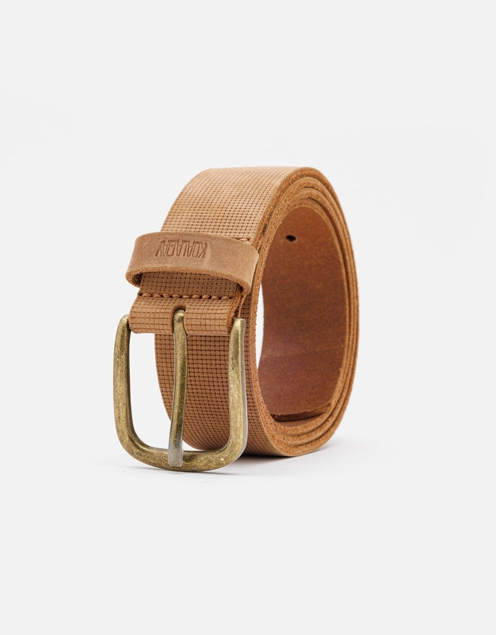 koala bay Cinturón Marrón Piel Textura - Hugo Outlet