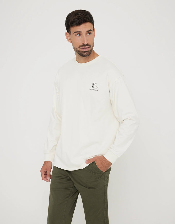 koala bay Sudadera sin Capucha con Estampado Blanco - Isalow Oferta exclusiva