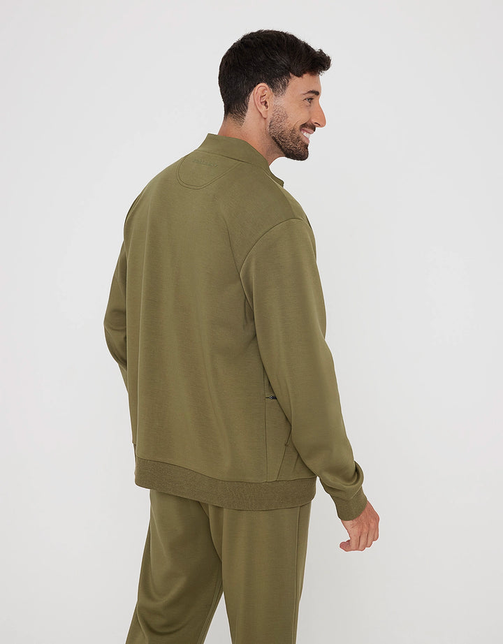 koala bay Sudadera sin Capucha y Cremallera Caqui - Sailsud Outlet online