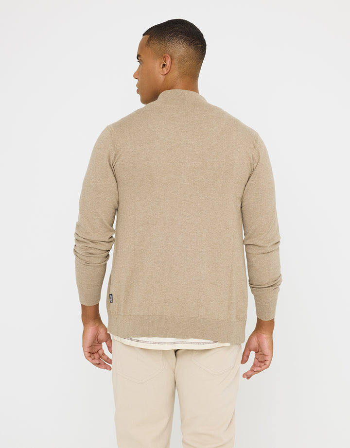 koala bay Jersey con Cremallera Beige - Picos Gran oferta