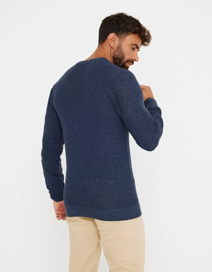 koala bay Jersey Textura Azul Marino - Tuter Descuento