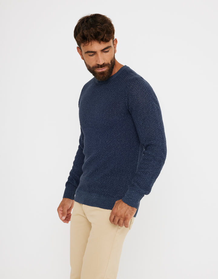 koala bay Jersey Textura Azul Marino - Tuter Descuento