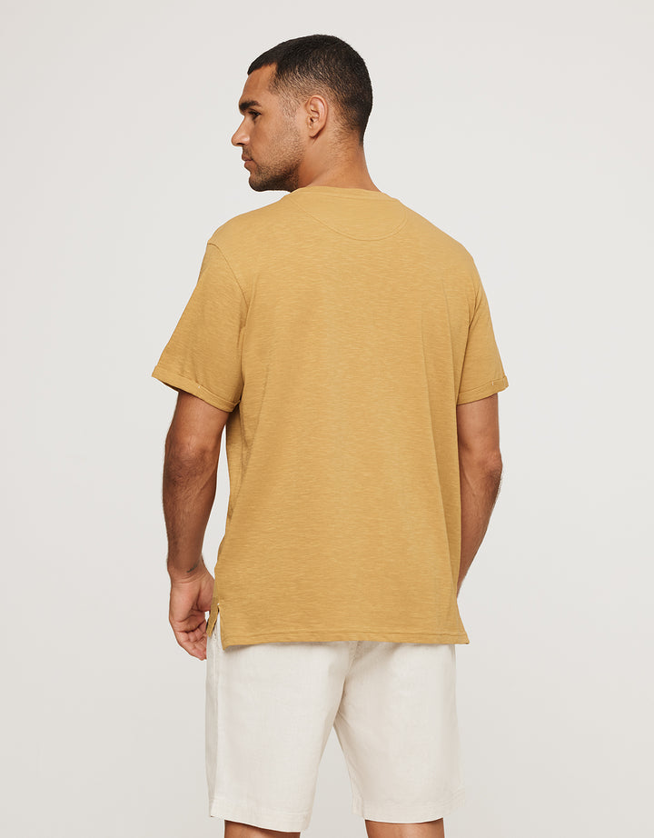 koala bay Camiseta Manga Corta Mostaza - Button Ofertas
