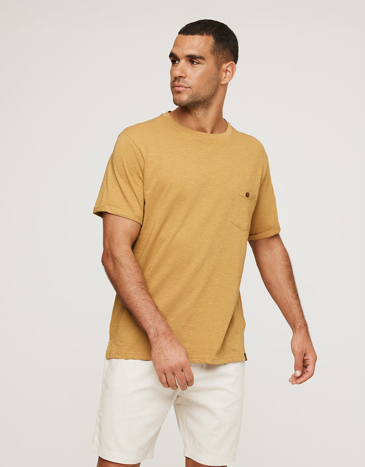 koala bay Camiseta Manga Corta Mostaza - Button Ofertas