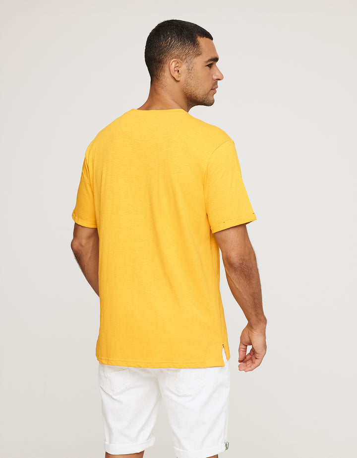 koala bay Camiseta Manga Corta Amarillo - Button Gran oferta