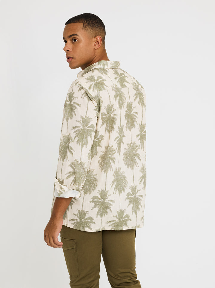 koala bay Camisa Manga Larga Estampado Tropical - Papiro Rebajas online