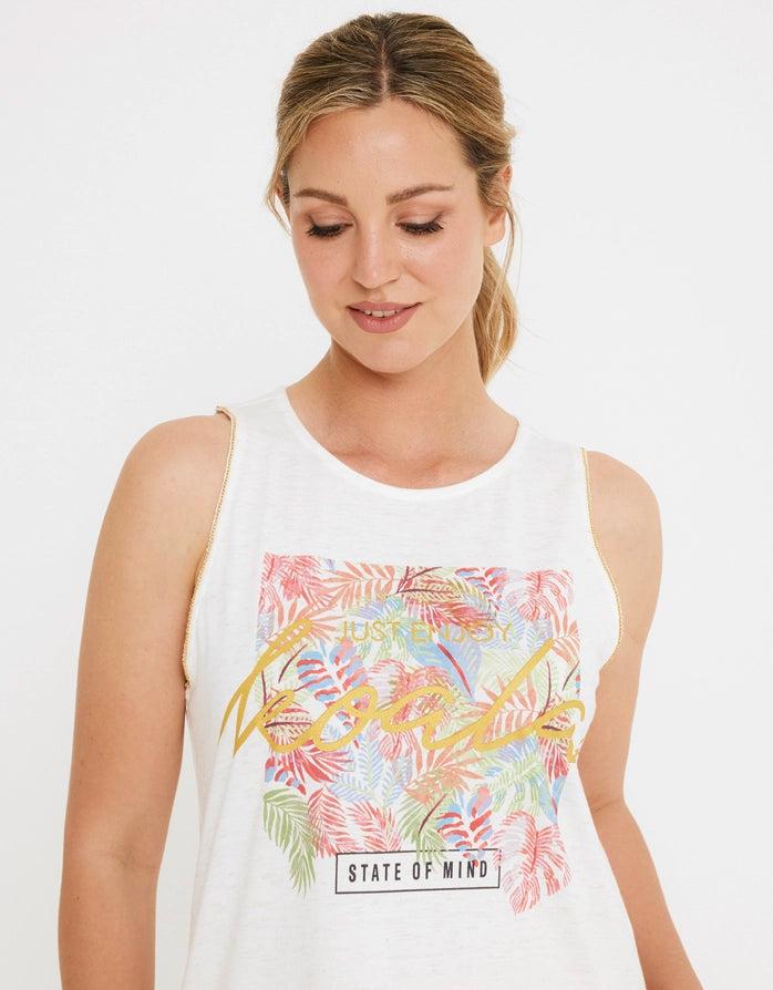 koala bay Camiseta Tirantes Estampada - Mind Última moda