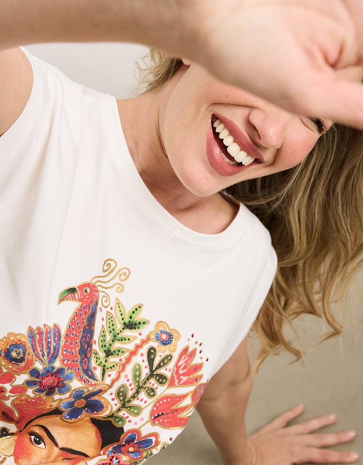 koala bay Camiseta Manga Corta Off White - Frilor Precio ultrabajo
