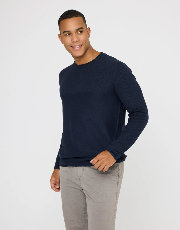 koala bay Jersey Manga Larga Azul Marino - Dorset En oferta