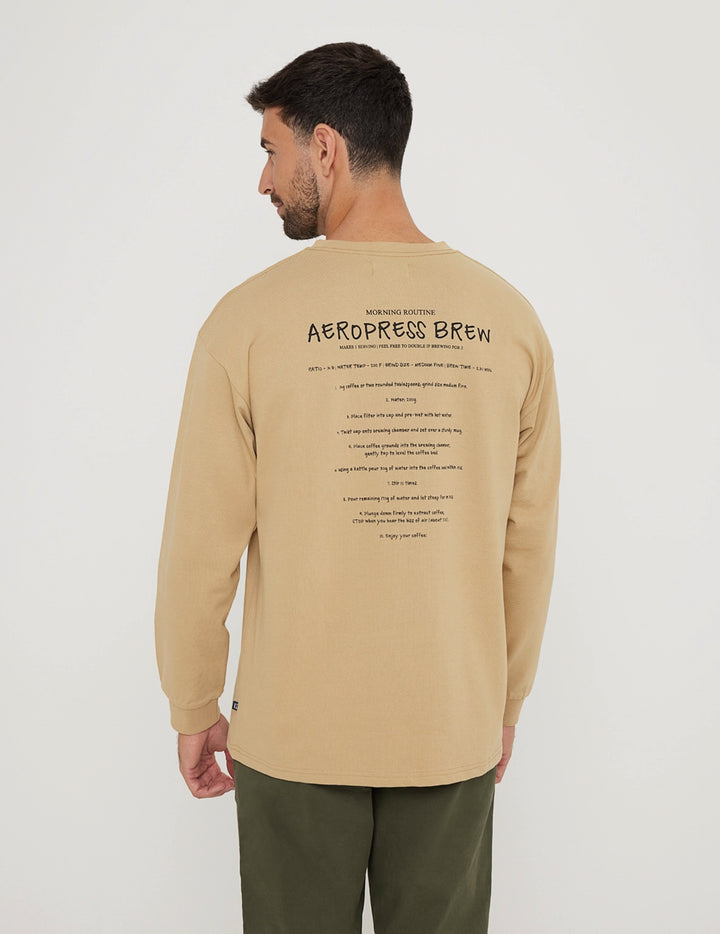 koala bay Sudadera sin Capucha con Estampado Marrón - Isalow