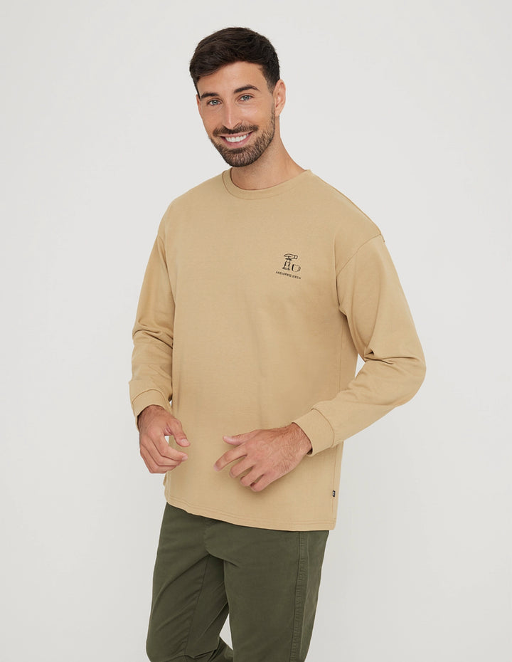 koala bay Sudadera sin Capucha con Estampado Marrón - Isalow Envío gratis