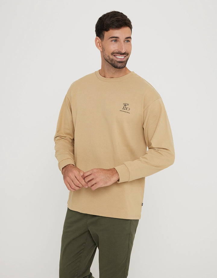 koala bay Sudadera sin Capucha con Estampado Marrón - Isalow Envío gratis