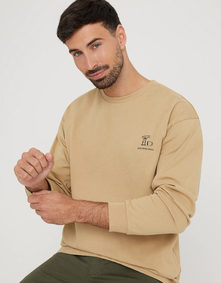koala bay Sudadera sin Capucha con Estampado Marrón - Isalow Envío gratis