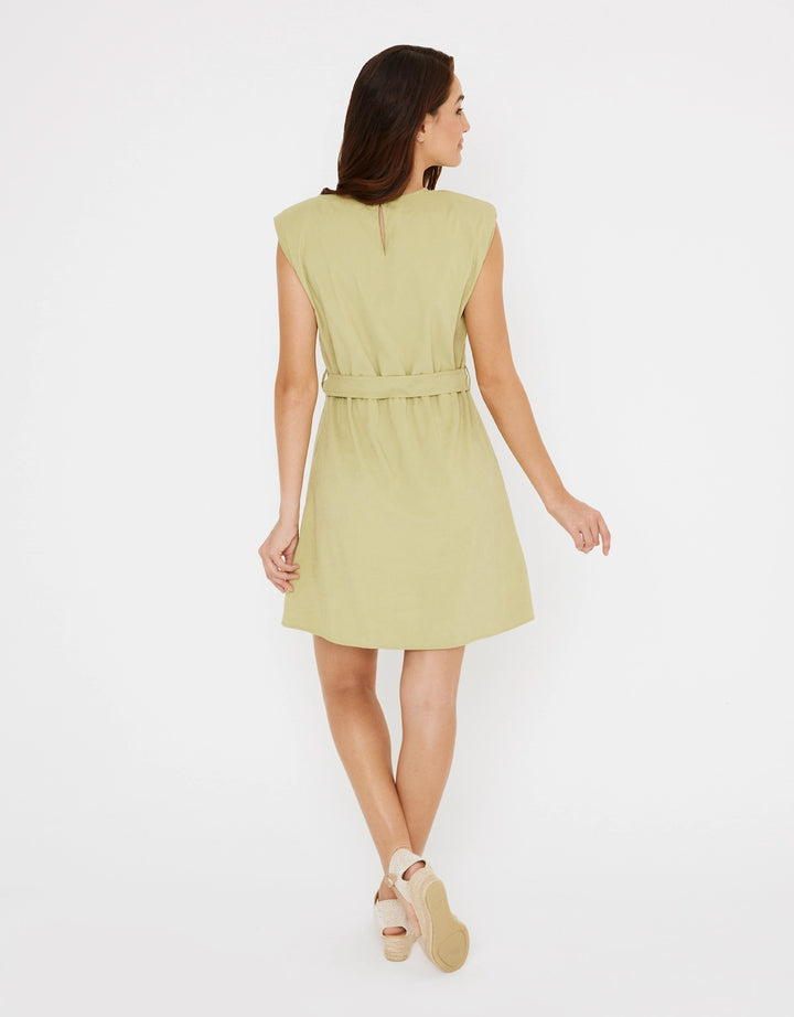 koala bay Vestido Corto Verde - Filina Ofertas de temporada