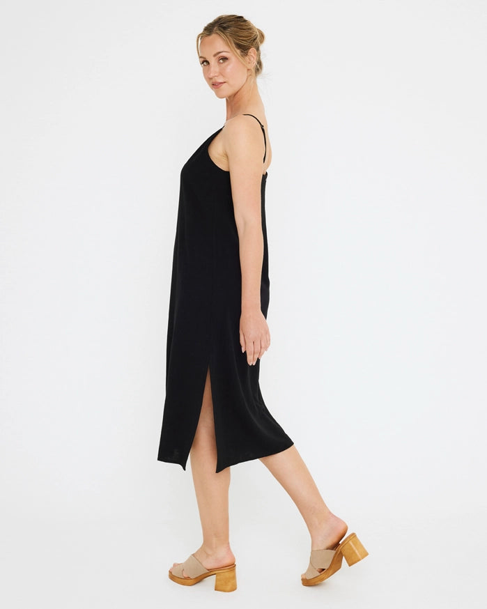 koala bay Vestido Midi Negro - Luisa Grandes ahorros