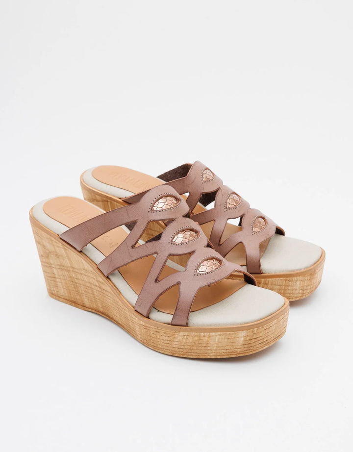 koala bay Sandalia Cuña Piel - Luxor Outlet online