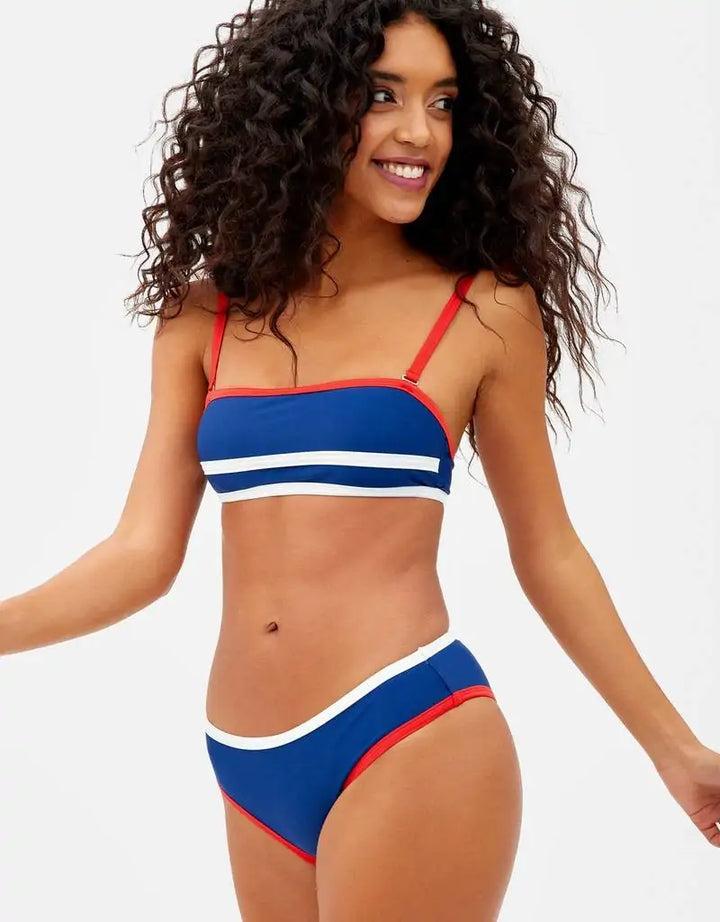 koala bay Top Bikini Azul Marino - Salak Superdescuento