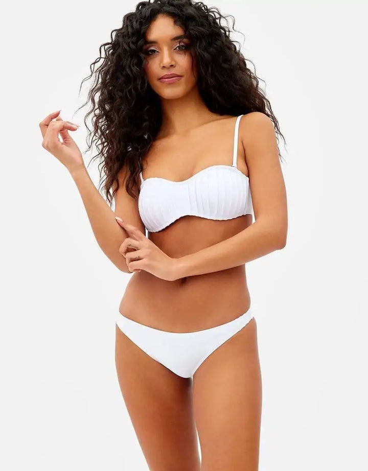 koala bay Top Bikini Blanco - Pitahaya Liquidación