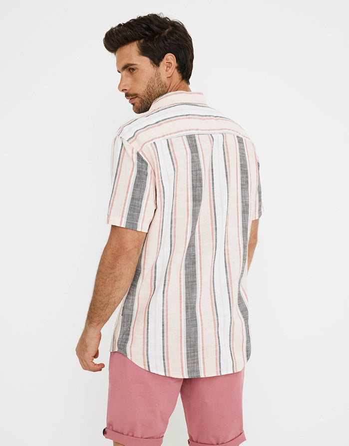 koala bay Camisa Manga Corta Rayas - Salah Precios de Black Friday