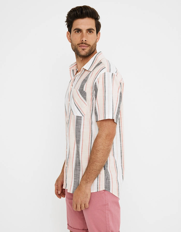 koala bay Camisa Manga Corta Rayas - Salah Precios de Black Friday