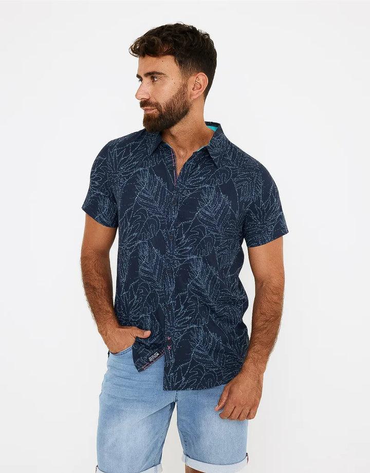 koala bay Camisa manga corta azul - Furore En oferta