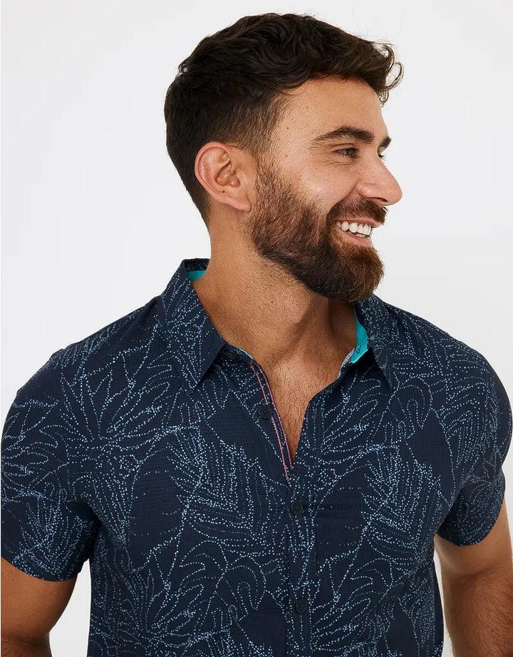 koala bay Camisa manga corta azul - Furore En oferta