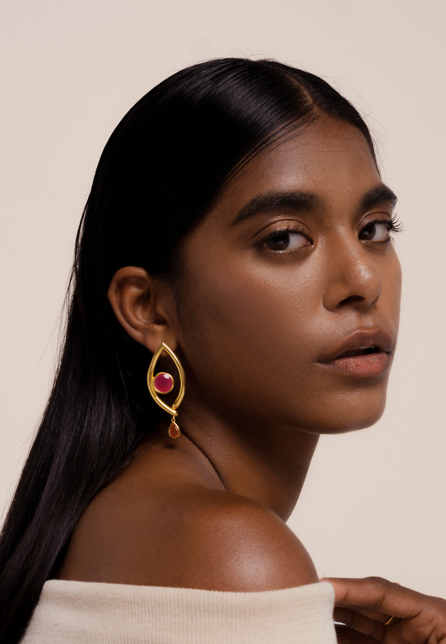lavani Pendientes Intuition Naranja Envío internacional gratuito