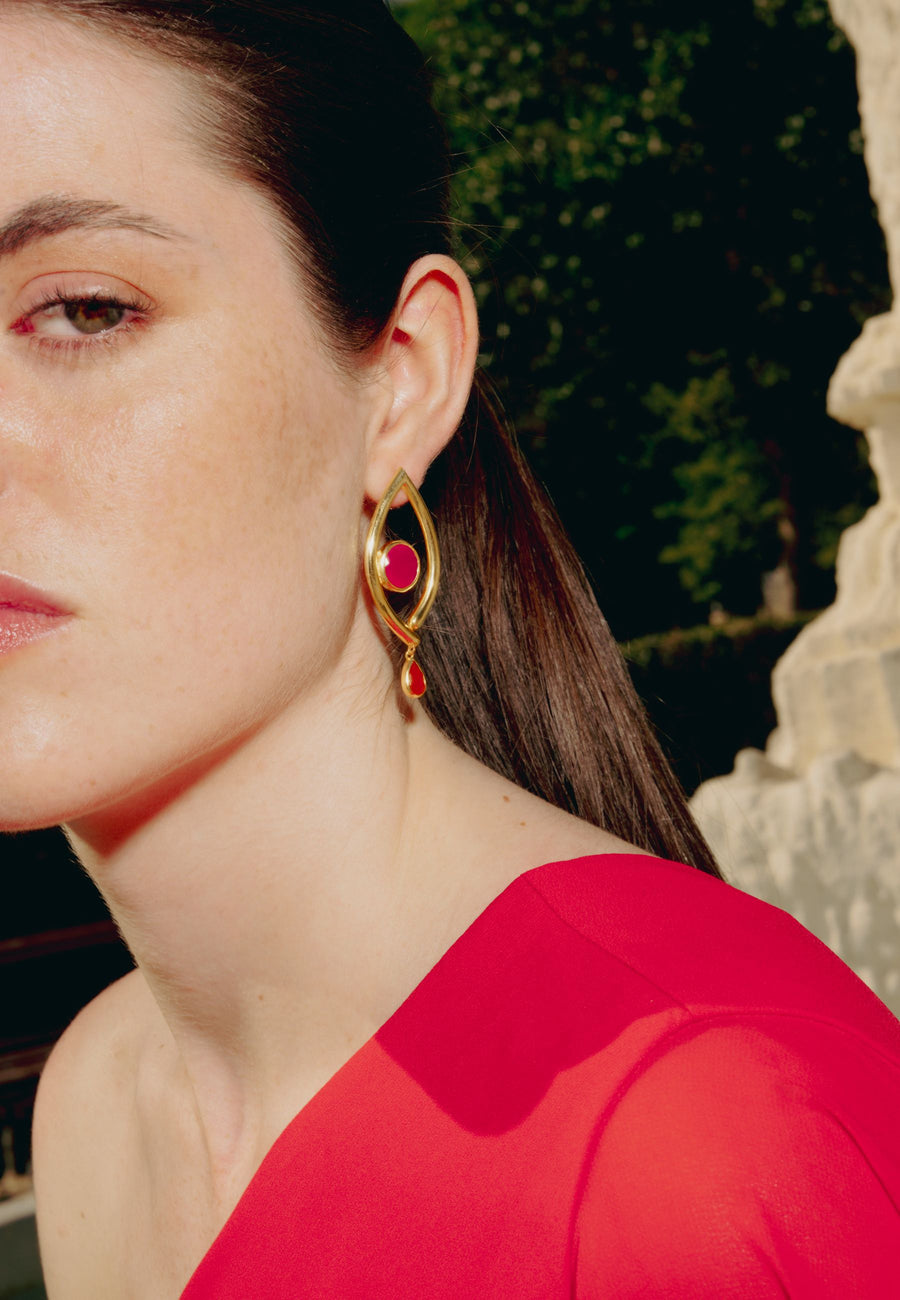 lavani Pendientes Intuition Naranja Envío internacional gratuito