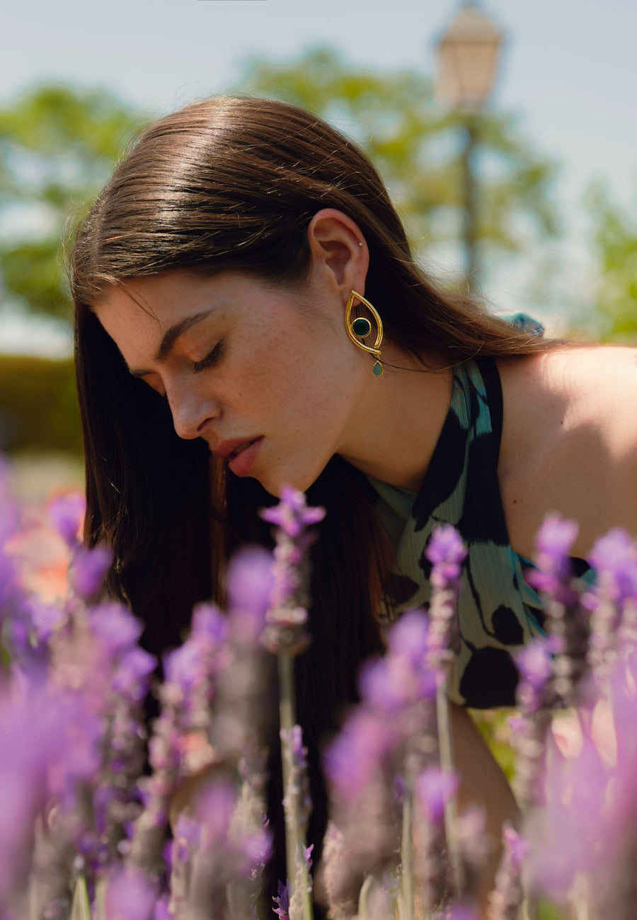 lavani Pendientes Intuition Verde Descuentos del mes