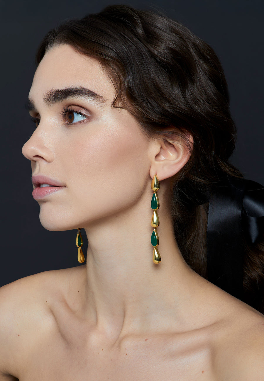 lavani Pendientes Balance Verde Descuento por venta flash