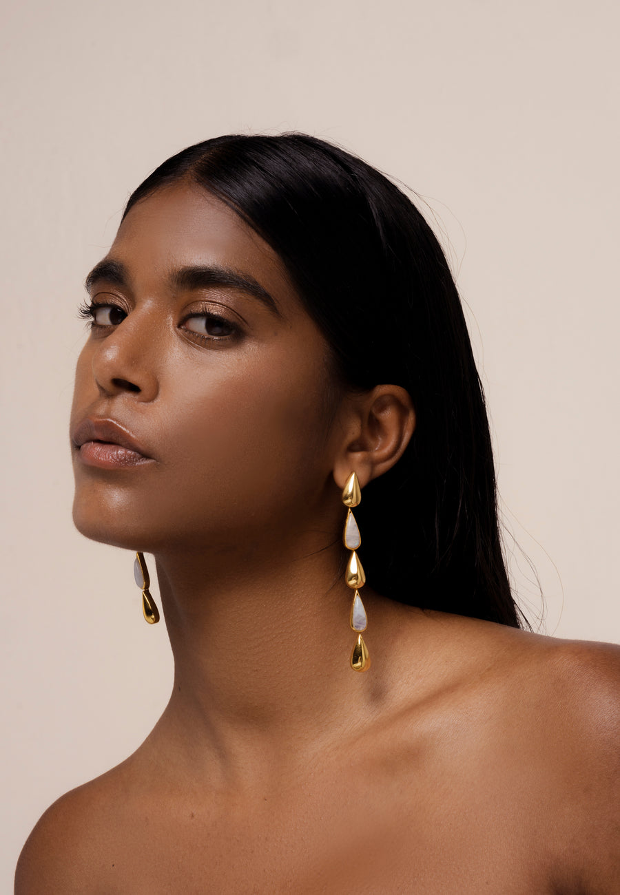 lavani Pendientes Balance Blanco Grandes ahorros
