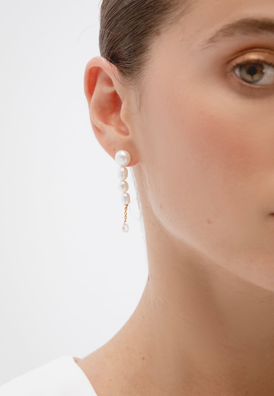 lavani Pendientes Brisa Perlas Mini 2025