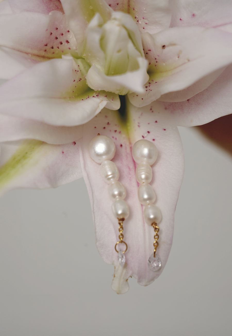 lavani Pendientes Brisa Perlas Mini 2025