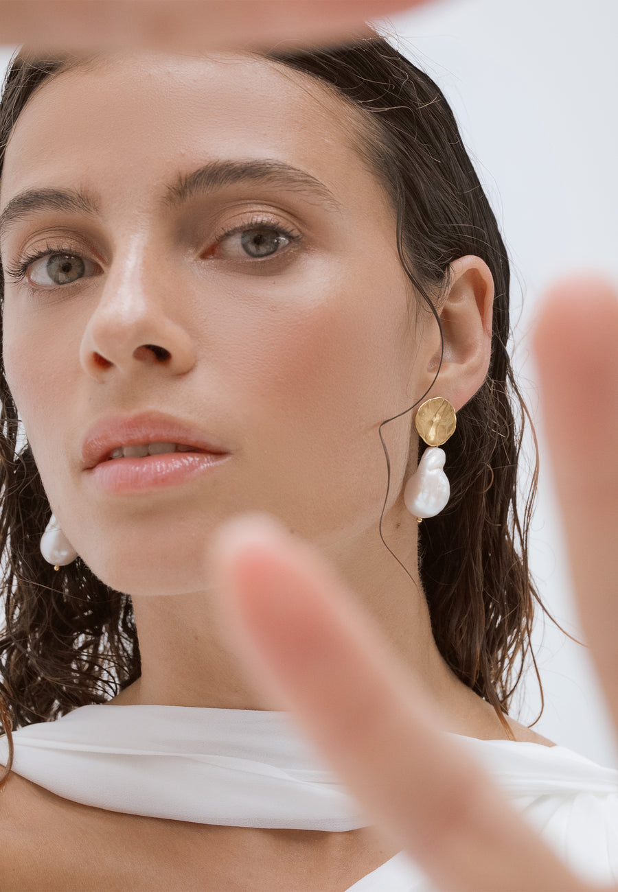 lavani Pendientes Ondina Perla Outlet online