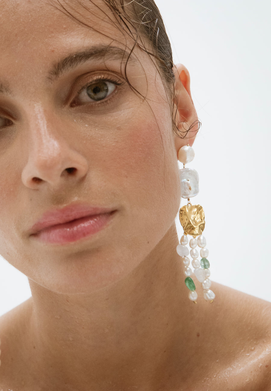 lavani Pendientes Juno Perlas Rebajas