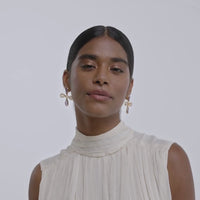 lavani Pendientes Namasté Morado Amarillo Tienda