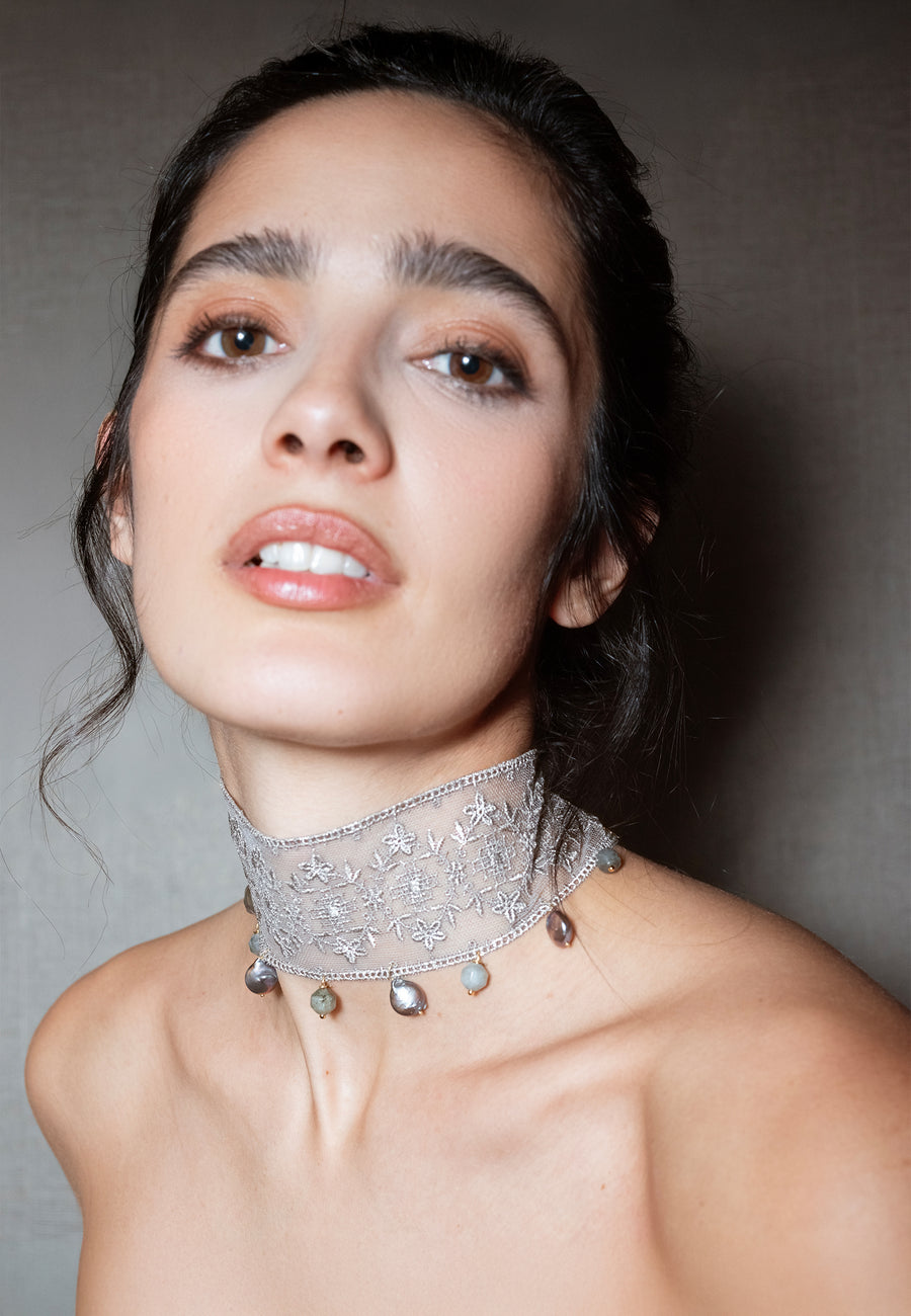 lavani Choker Laia Plateado Promoción trimestral