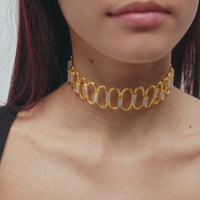 lavani Choker Dorado Rígido Rinaldi Oferta exclusiva