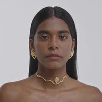lavani Choker Gratitude Blanco Descuento por venta flash