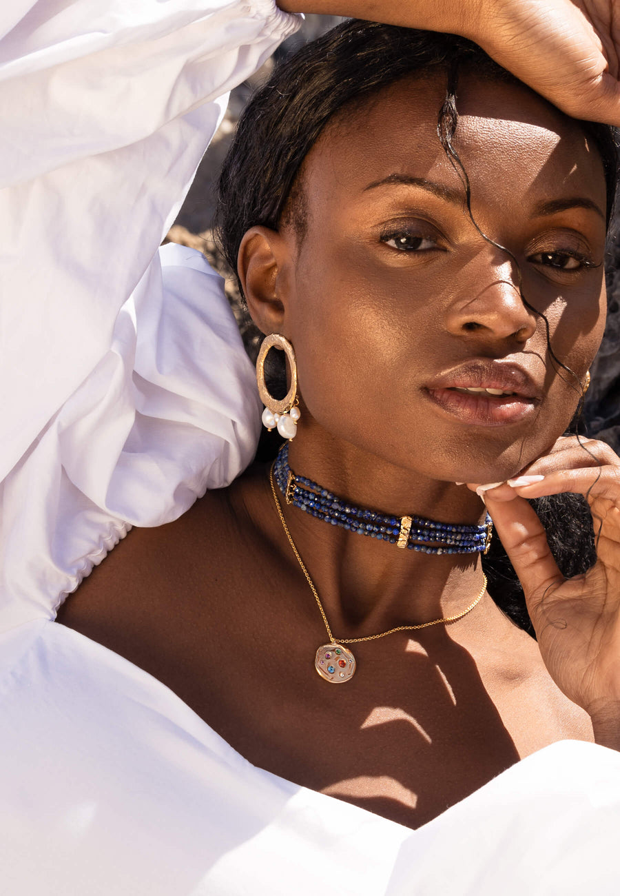 lavani Choker Liliana Azul Outlet
