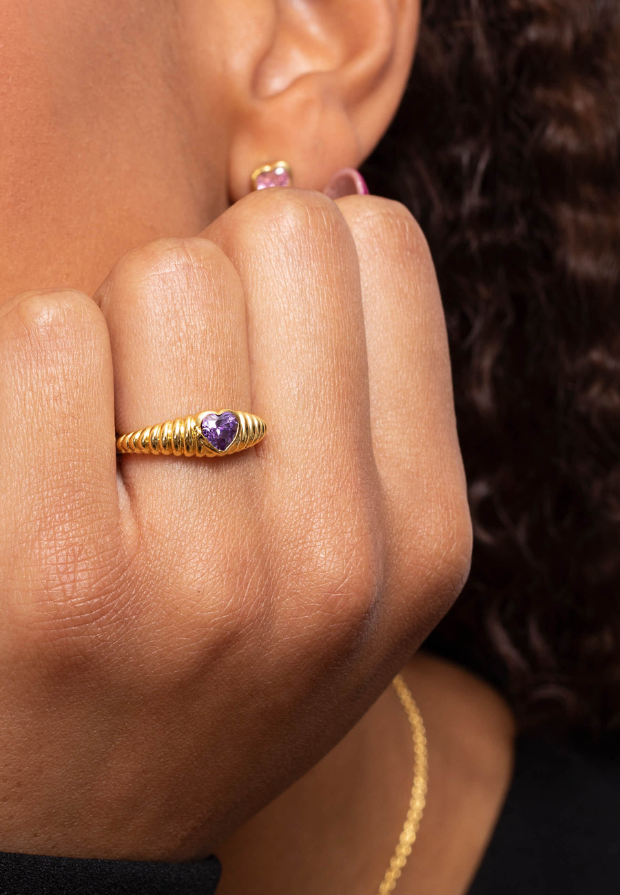 lavani Anillo Softhearted Morado Liquidación