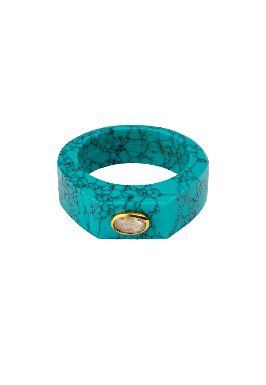 lavani Anillo Turquesa Mora Outlet
