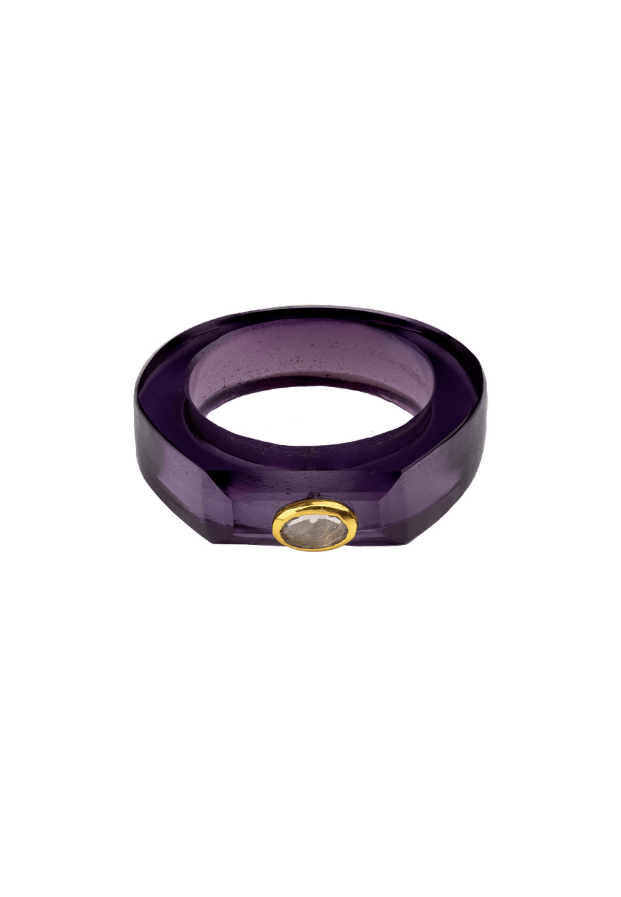 lavani Anillo Amatista Mora Rebajas
