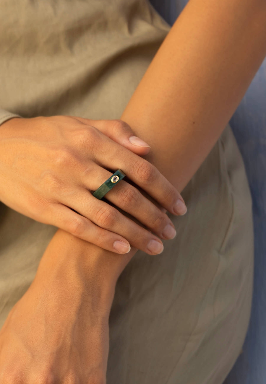 lavani Anillo Aventurina Verde Mora En oferta