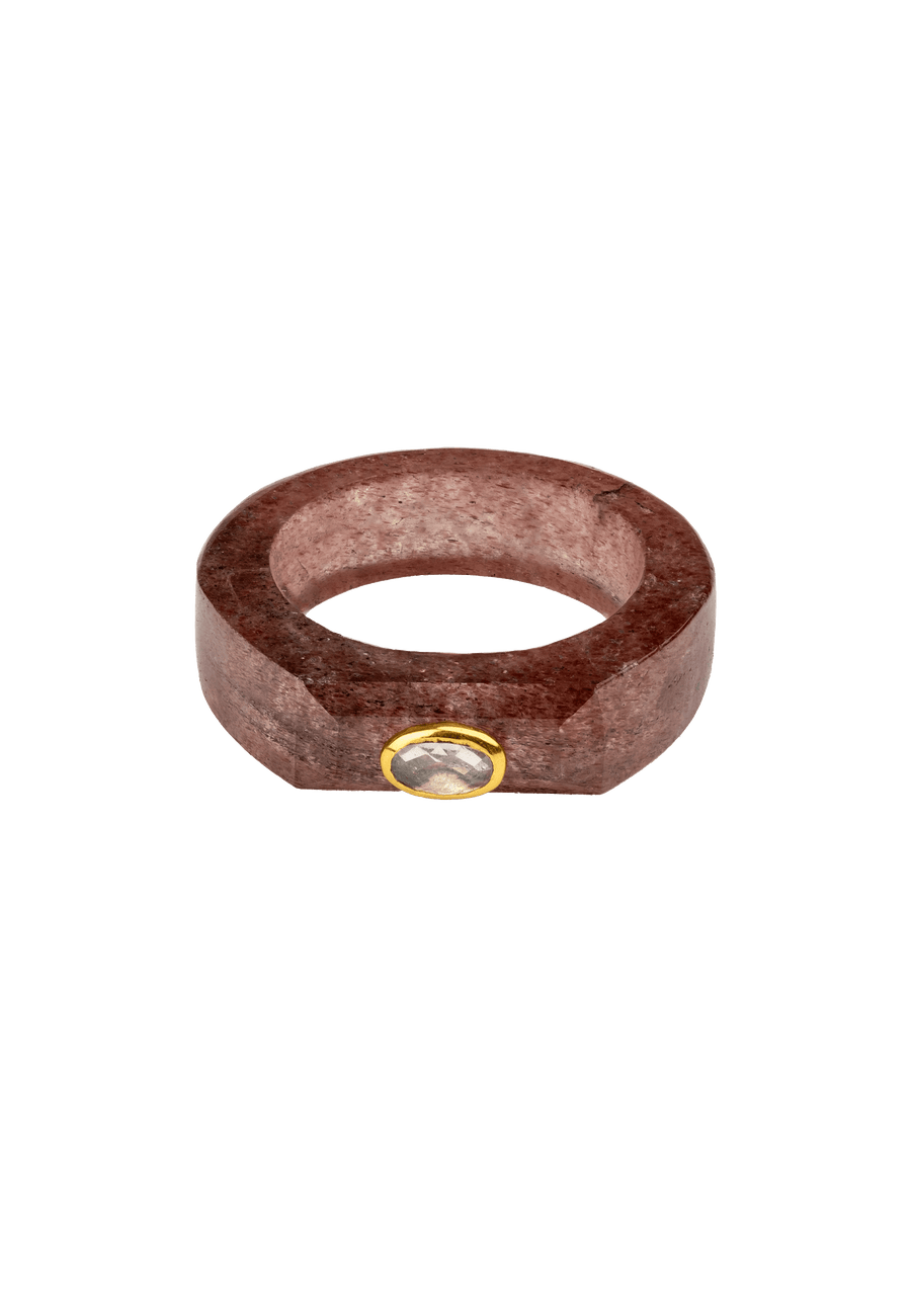 lavani Anillo Cuarzo Fresa Mora Gran oferta
