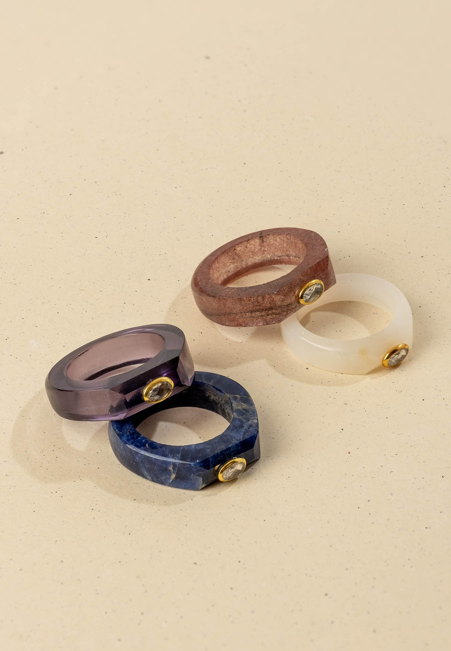 lavani Anillo Cuarzo Fresa Mora Gran oferta