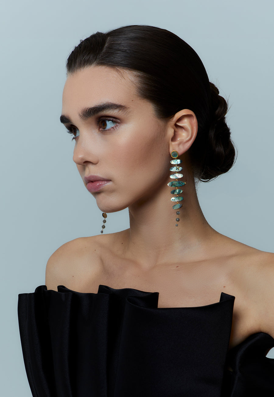 lavani Pendientes Zenith Abalone Última moda